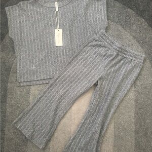 Rylee + Cru Charcoal Knit Set